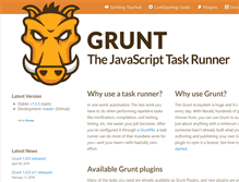 Tablet Screenshot of gruntjs.com